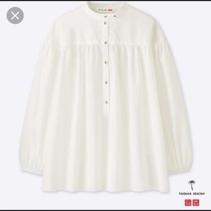 Uniqlo x Tomas Maier Cotton 3/4 Sleeve Blouse